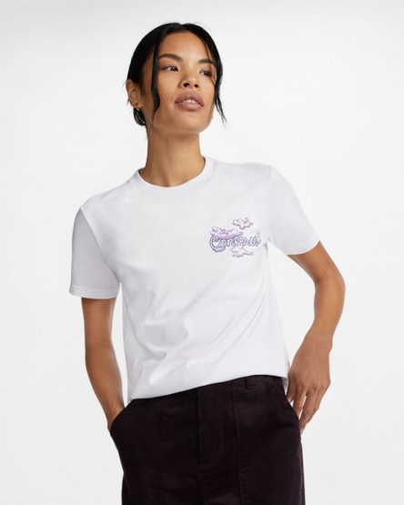 Women's Converse Dreamer Graphic T-Shirts White | AU 60E31P